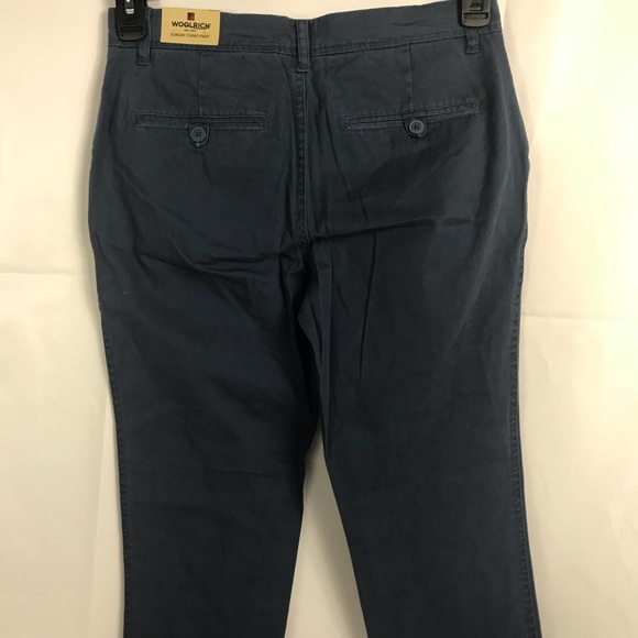 Woolrich Blue Cropped Sunday Chino Pant - Picture 5 of 7
